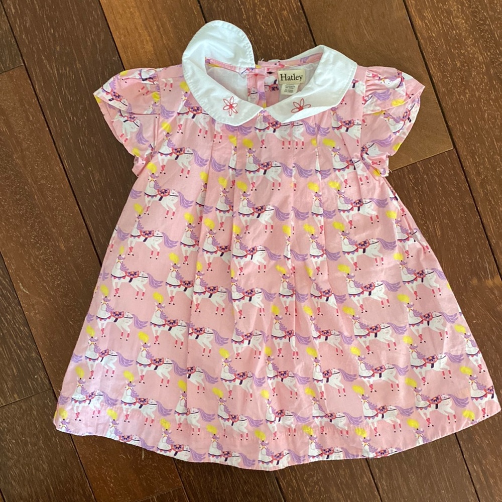 Hatley Unicorn Print Dress 9-12 months